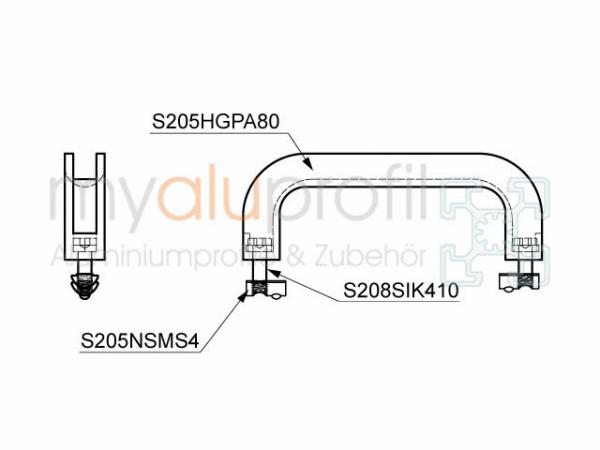 Handle 5 PA80 Set